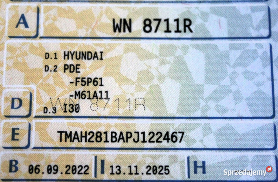 Hyundai i30 Gwarancja Salon Kamera Cofania FV23 mazowieckie Sokołów