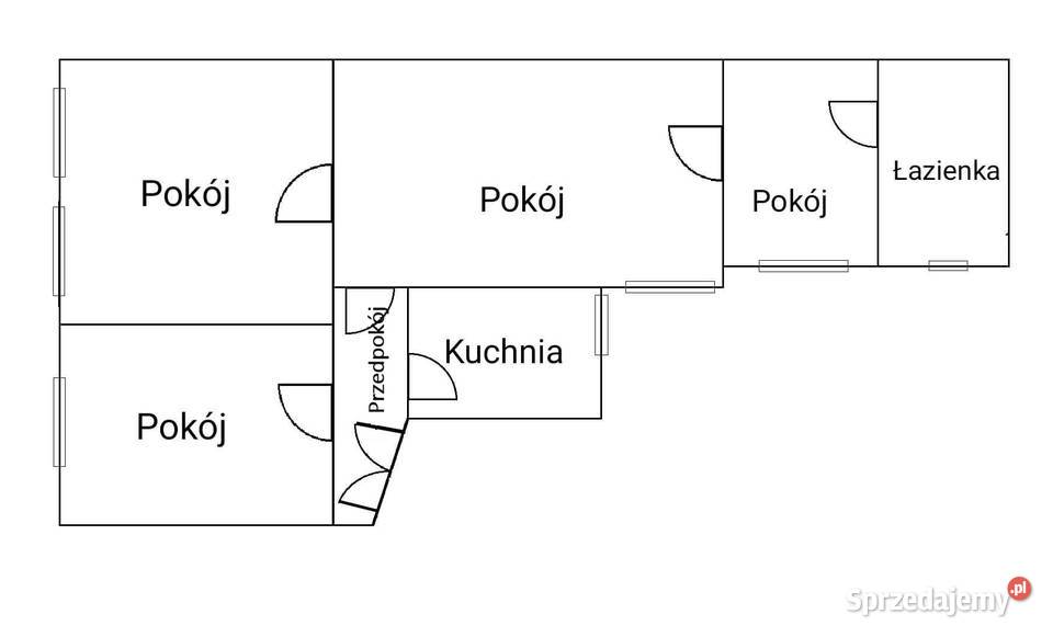 Przestronne mieszkanie 4 pokojowe w centrum 85.21m2 Zielona Góra