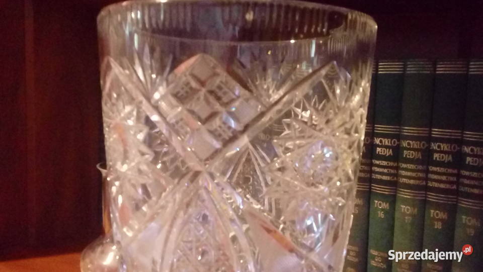 Kryształowy wazon PRL lata 70te Zamość