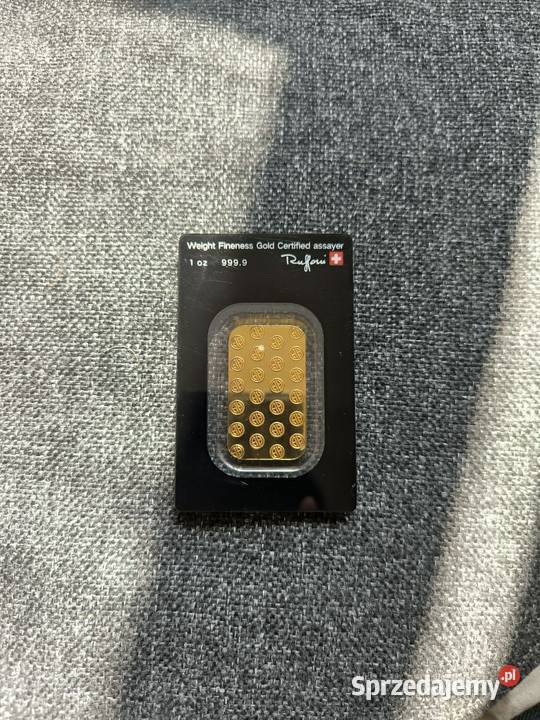 Sztabka złota 1 uncja łódzkie Wieluń