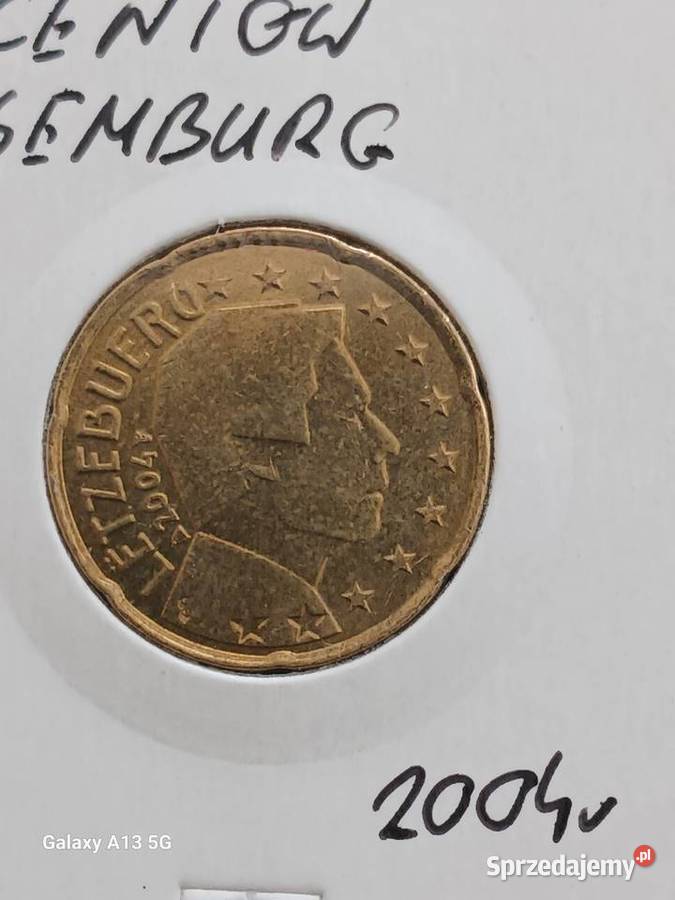 20 Eurocentów Luksemburg 2004 r Numizmatyka Konin