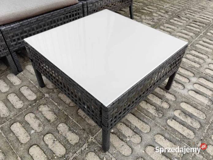 Zestaw mebli rattanowych narożnik sofa ogrodowa szary Bydgoszcz