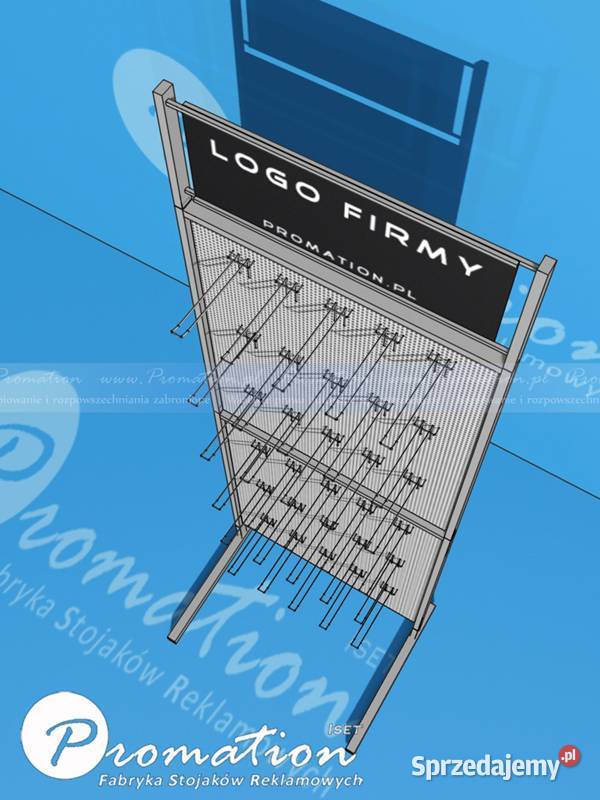 Stojak reklamowy z perforacją stand metalowy do mazowieckie