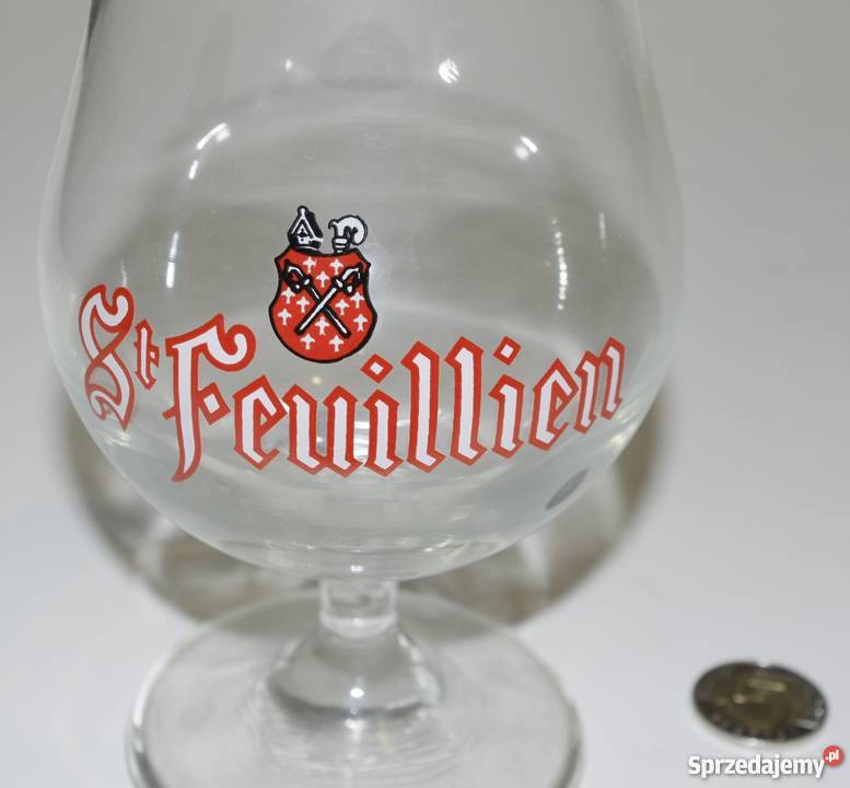 Kielich kufel kieliszek St Feuillien Porcelana i szkło