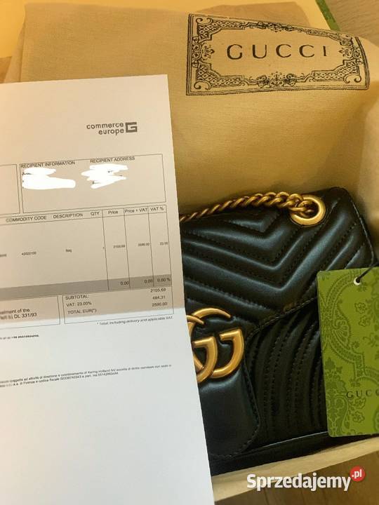 Gucci GG Marmont Idealny stan stylowy dodatek Torby i torebki Włocławek