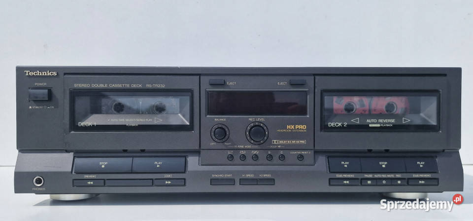 Technics magnetofon dwukasetowy RSTR232 RS TR Międzychód sprzedam