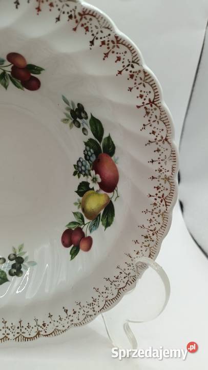 Talerze angielskie owocowy motyw