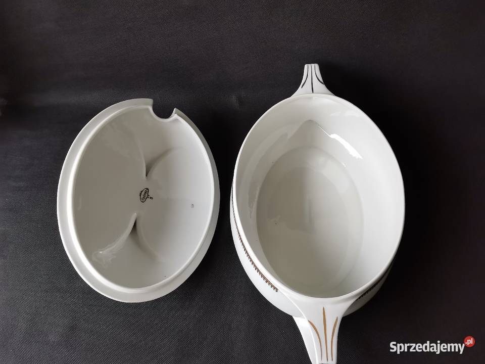 Stara przedwojenna nieużywana waza porcelana śląskie Katowice