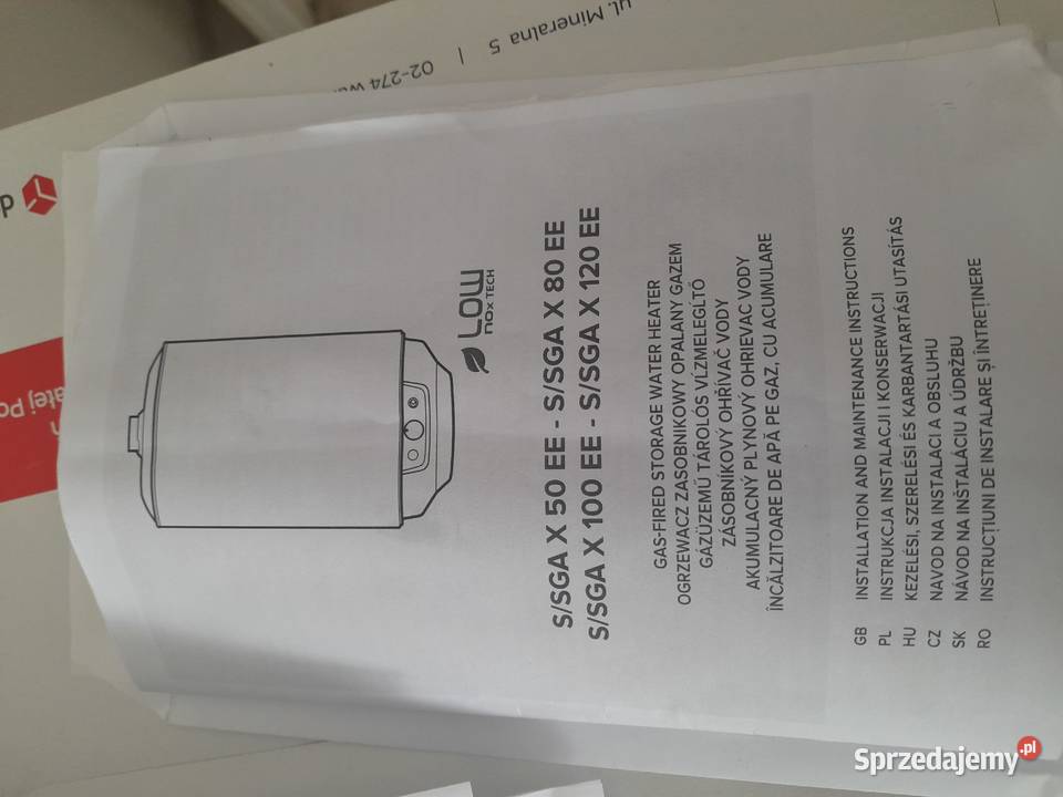 Nowy Piec gazowy na wodę Tarnów sprzedam