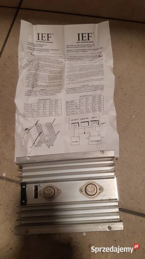 IEF PRZETWORNICA REDUKTOR NAPIĘCIA 10A 24V12V Częstochowa