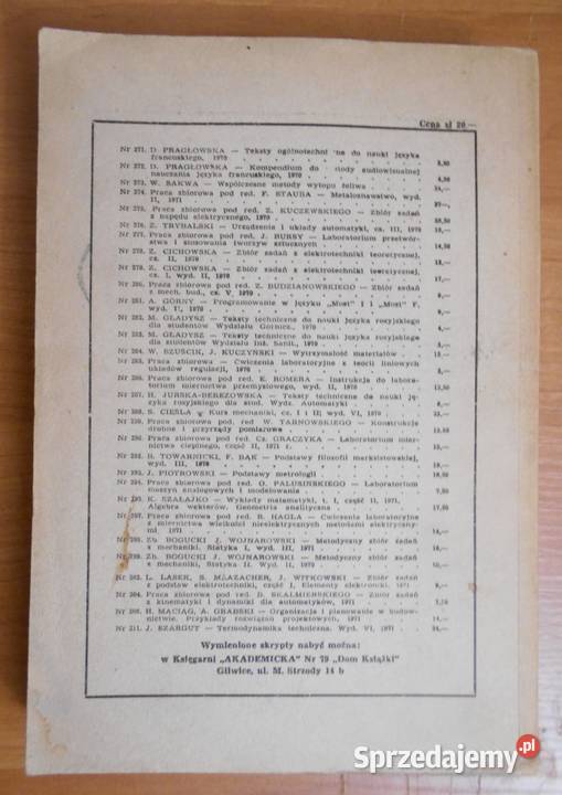 red Franciszek Bąk Wybrane zagadnienia z Rok wydania 1971 Parczew