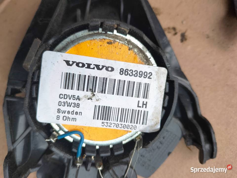 VOLVO V70 S60 S80 8633992 GŁOŚNIK GLOŚNIKI osobowe Kamień-Kolonia sprzedam