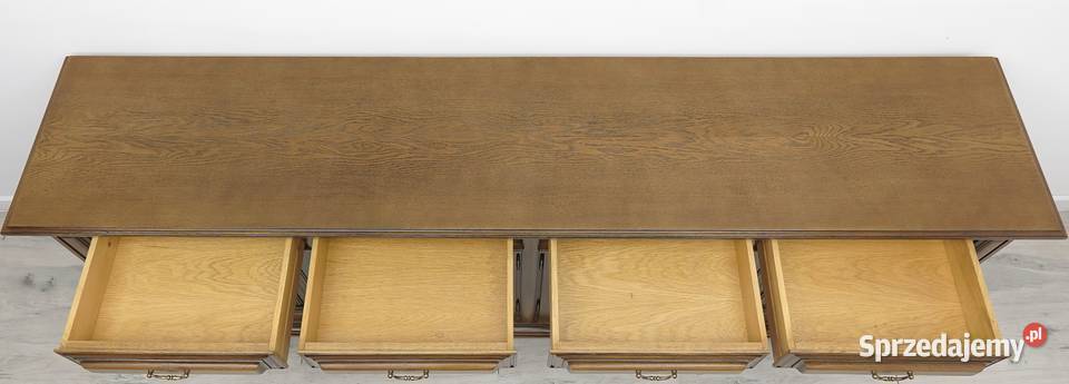 Stylowa dębowa komoda renowacji wielkopolskie Jerka