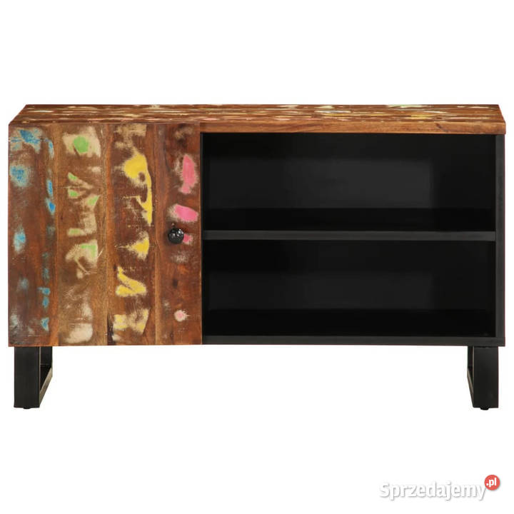 Szafka RTV 80x33x46 drewno i materiał Warszawa