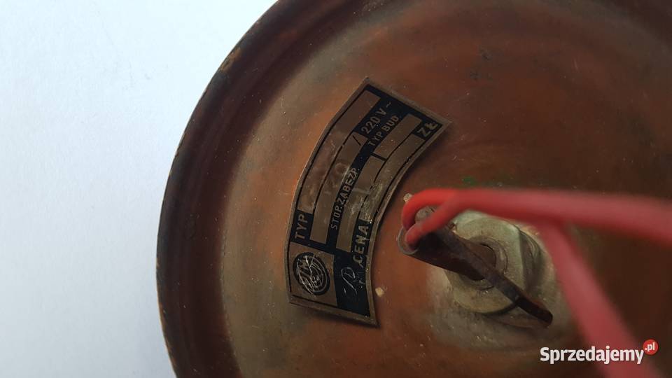 Stara lampa wisząca PZM oświetlenie PRL sprzedam