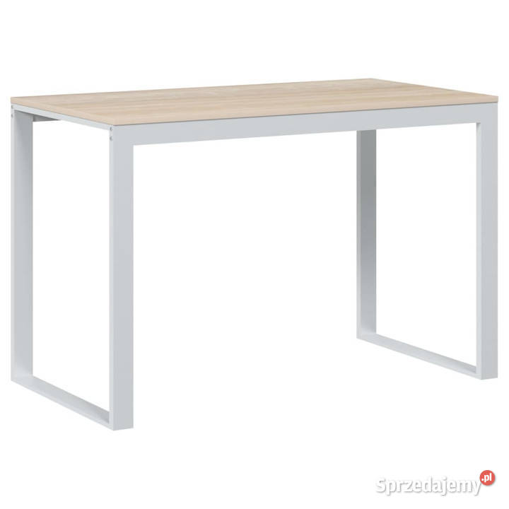 Biurko komputerowe białodębowe 110x60x73 płyta Warszawa
