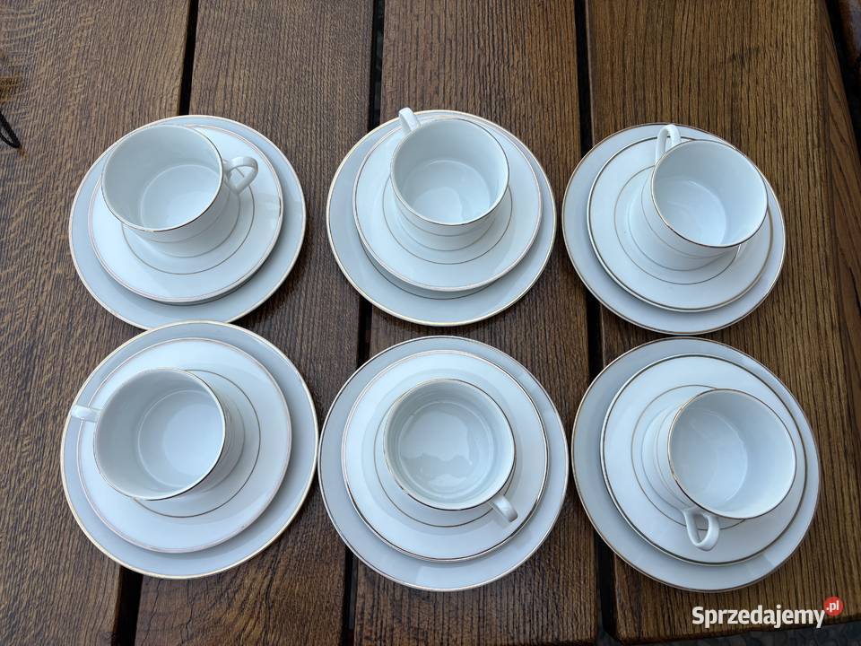 Porcelanowy komplet do kawy 6 osób 18 dolnośląskie Legnica