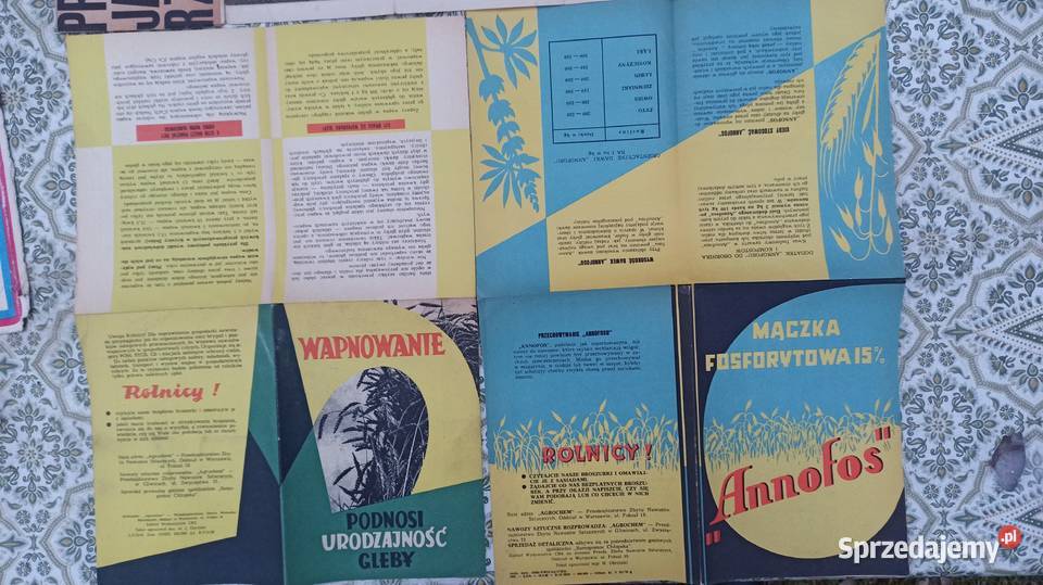 Ulotki i informatory rolnicze z lat 506070 Wieluń