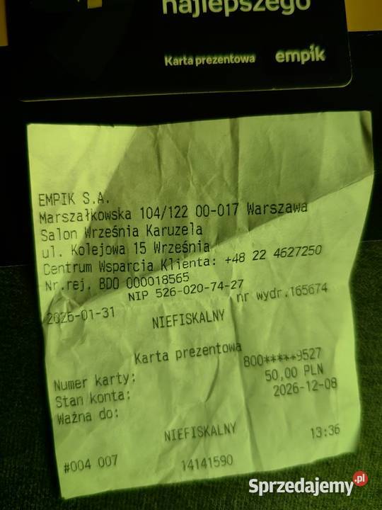 Karta Prezentowa Nowa Wieś Królewska