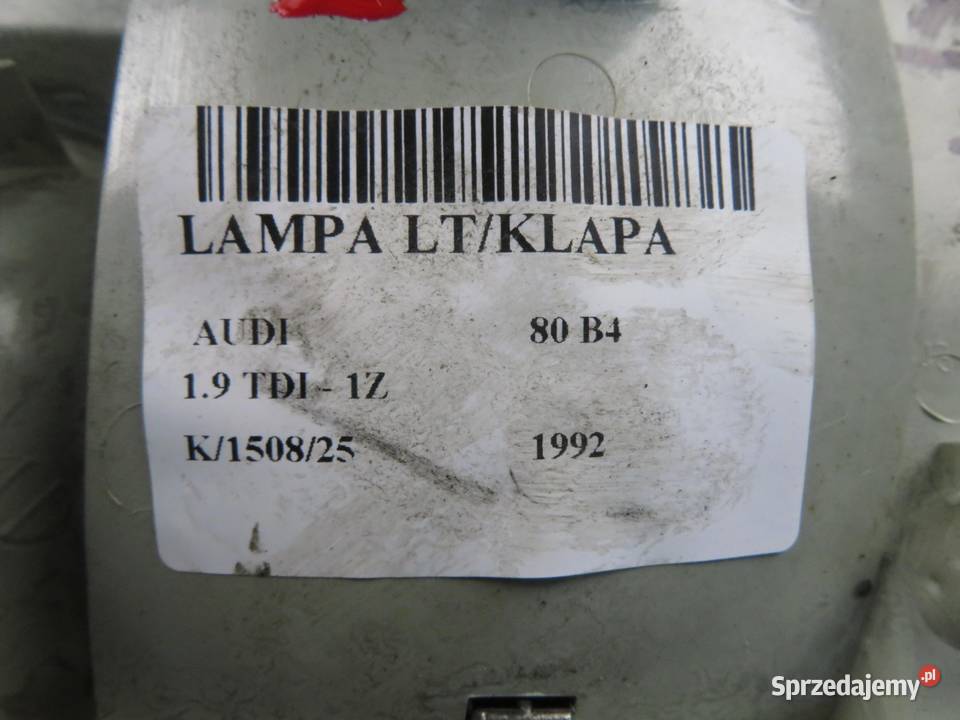 LAMPA LEWA TYLNA KLAPA AUDI 80 B4
