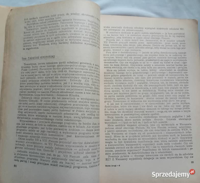 Miesięcznik Nowe Drogi 10 88 październik 1956 r Koźminek