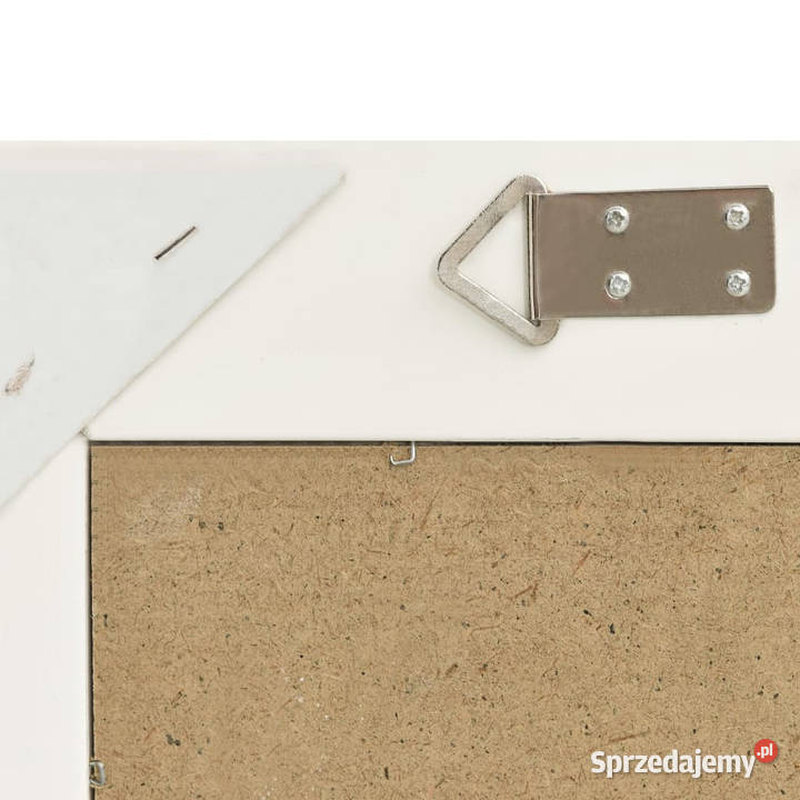 Lustro ścienne w stylu barokowym 50x50 białe