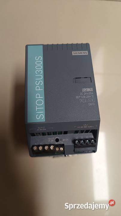 Zasilacz SIEMENS SITOP SPU300S 24V 20A Pozostałe Nowy Dwór Mazowiecki