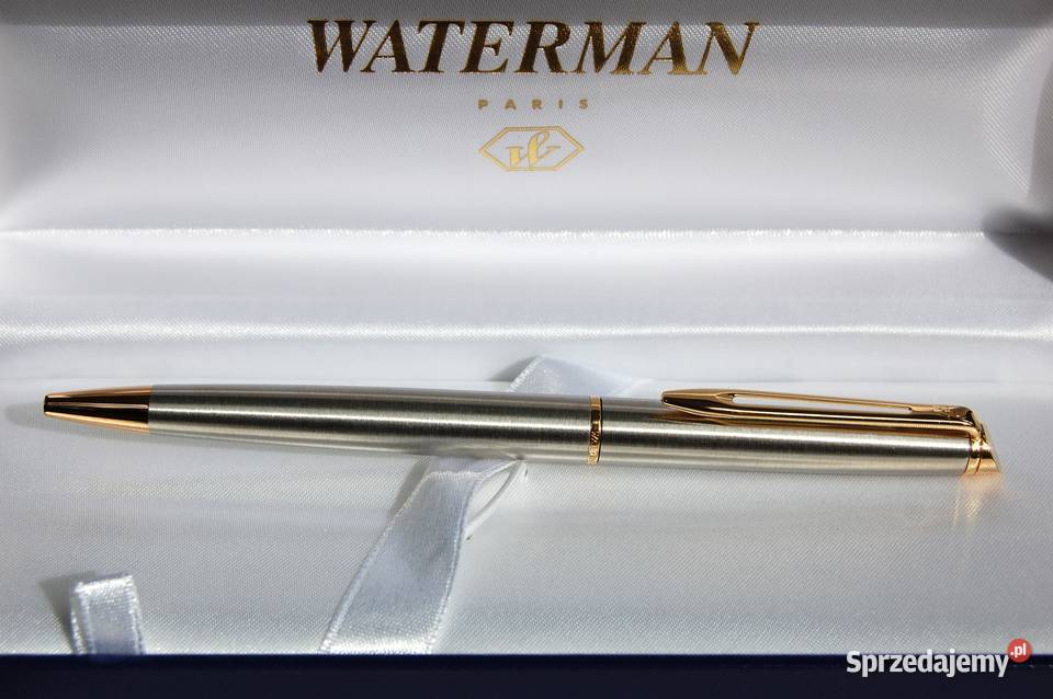 Długopis Waterman Hemisphere stal złoto vintage Lublin