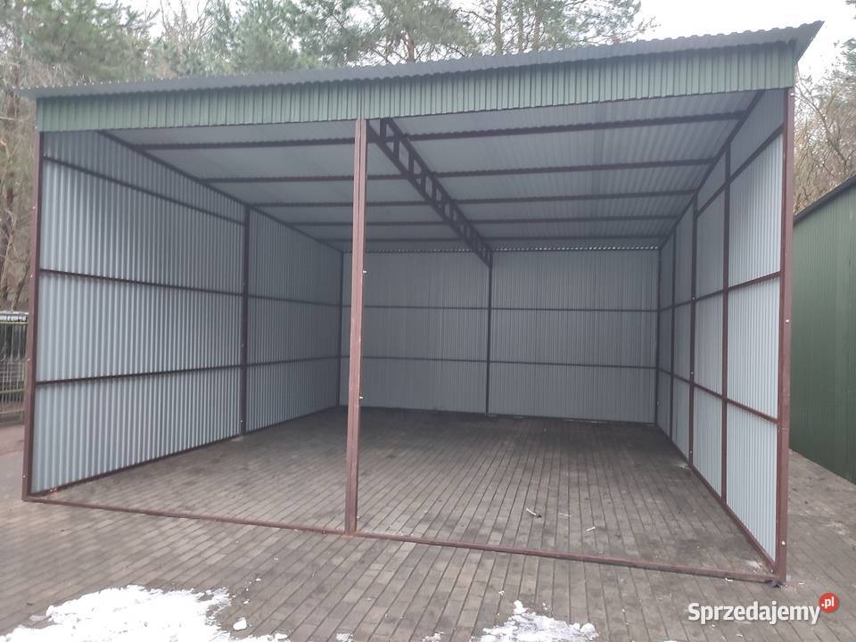Garaż Blaszany otarty Wiata Garażowa Hala Sprzedaż Ciechanów