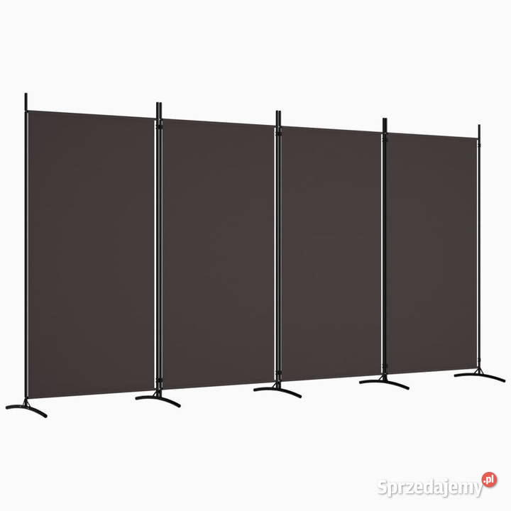 Parawan 4panelowy brązowy 346x180 tkanina Warszawa