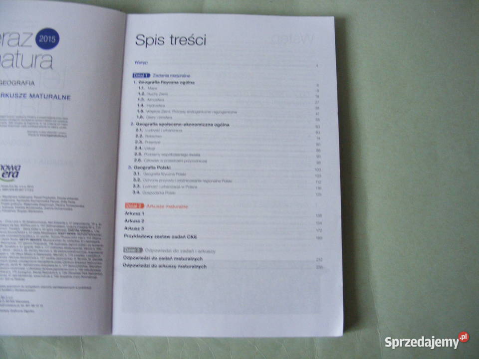 Teraz matura 2015 Repetytorium z geografii Rok wydania 2014 Oborniki Śląskie