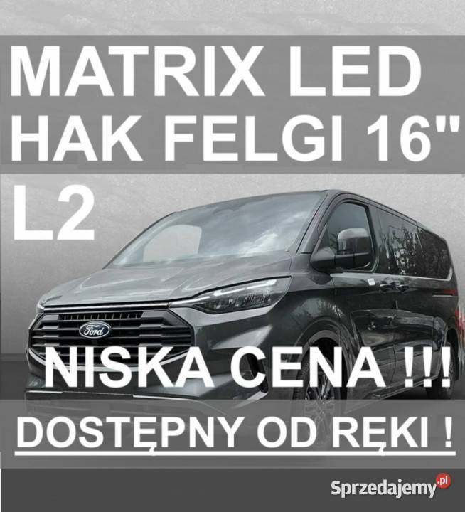 Ford Transit Custom L2 Trend 136 Matrix Led Hak reflektory ksenonowe Transit  Custom Szczecinek