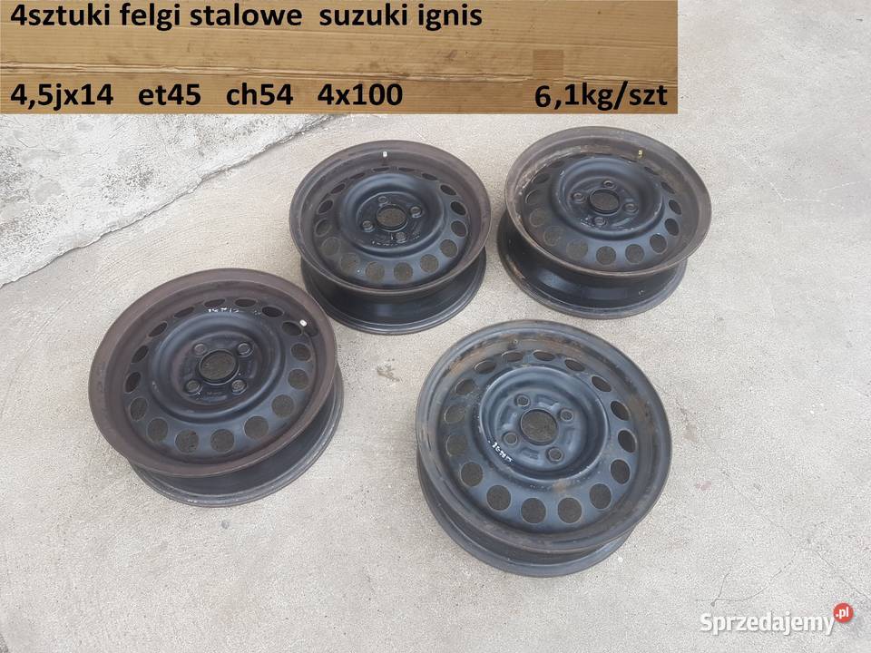 felgi stalowe r14 45jx14 et45 ch54 4x100 suzuki Suzuki (oryginalne) dolnośląskie Legnica