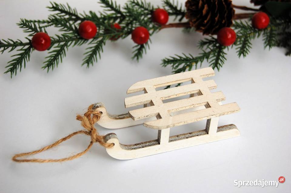 Sanki drewniana zawieszka ozdoba Finlandia Lublin sprzedam