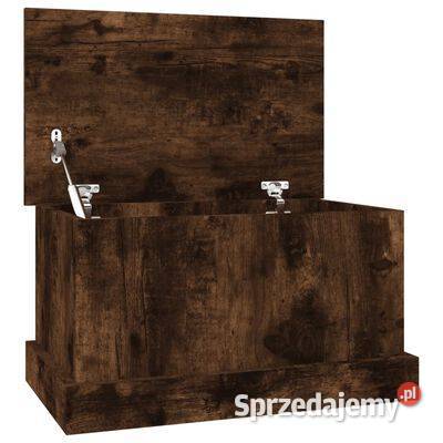 vidaXL Skrzynia przydymiony dąb 50x30x28 Warszawa