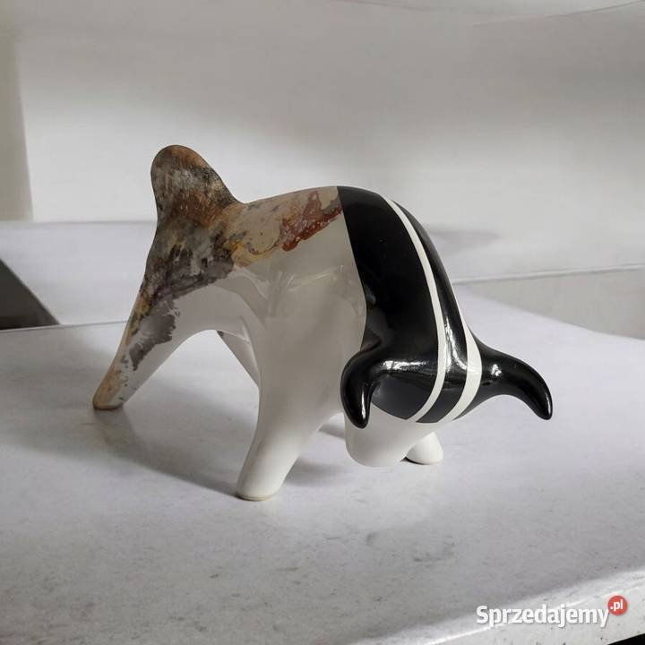 BYK Znak zodiaku Figurka Byczek ceramiczny Sierakowice
