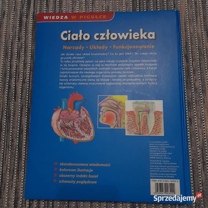 Książka edukacyjna Ciało człowieka Wiedza w Jarosław sprzedam