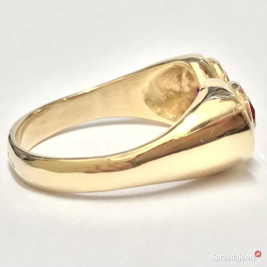 Złoty pierścionek 585 14K Toi et Moi Ty i Ja z złoto mazowieckie Warszawa