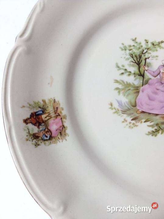 duży talerz obiadowy miłość wiedeńska porcelit Częstochowa