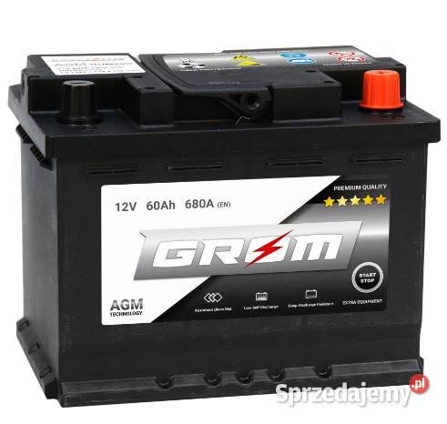 888x666x735 Akumulator GROM AGM STARTSTOP 60Ah Opole