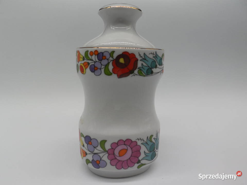 Stary Porcelanowy Pojemnik na Przyprawy Kalocsa Porcelana i szkło wielkopolskie Raszków