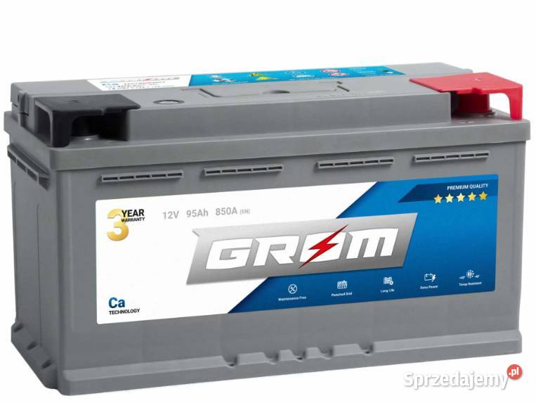 Akumulator GROM Premium 95Ah 800A EN DTR PRAWY mazowieckie Siedlce sprzedam