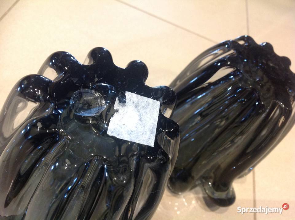 Wazon Szklany Falbanka 2 Grube Szkło