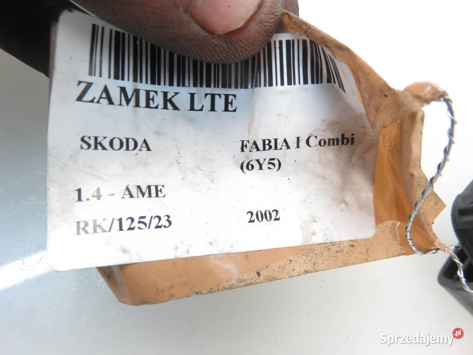 ZAMEK LEWY TYLNY SKODA FABIA I 3B4839015J Zamki, wkładki i kluczyki Karoseria