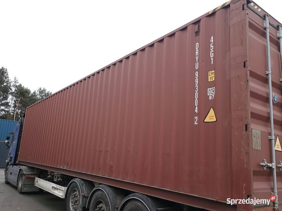 Kontener morski 40 HC, magazynowy, używany, transport Warszawa