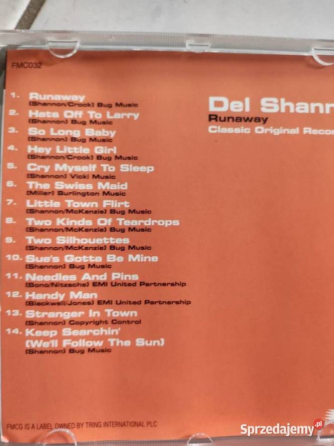 cd del shannon runaway hits muzyka lata 8090 Kielce sprzedam