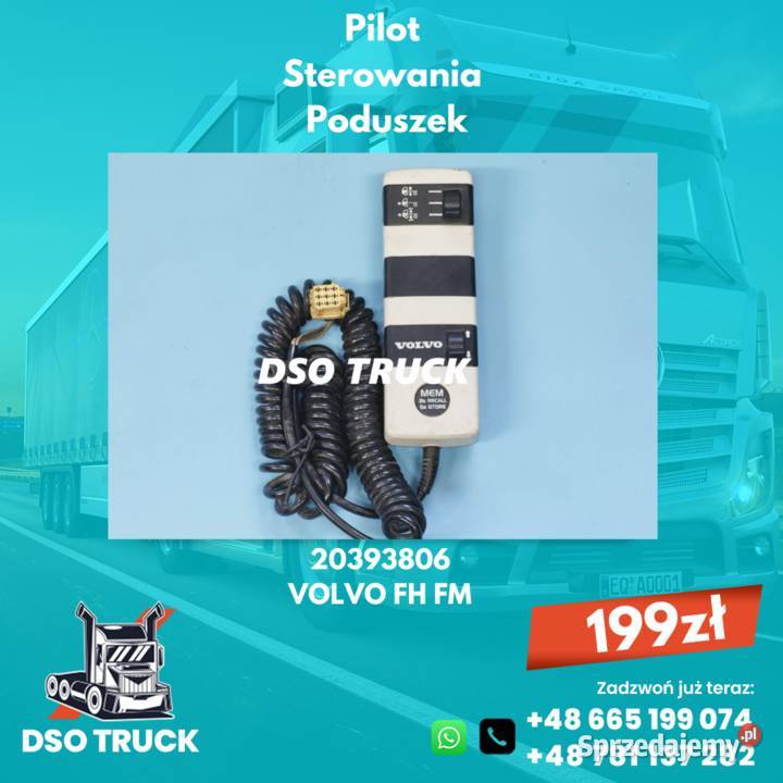Pilot Sterowania Poduszek VOLVO FH FM 20393806 Zawichost