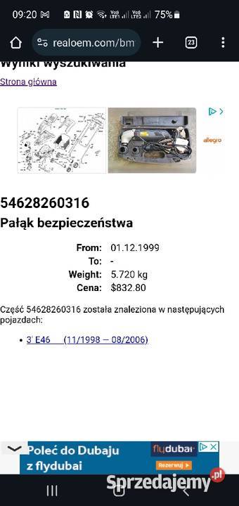 Pałąki bezpieczeństwa kapotaże BMW e46 Cabrio Rok produkcji 2002 Lusowo sprzedam