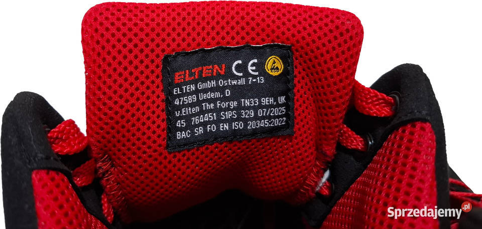 Buty robocze przemysłowe Elten Lakers black Mid czarny Obuwie Czeladź sprzedam