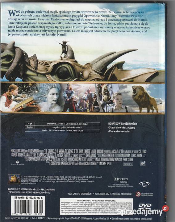 Opowieści z NarniiPodróż Wędrowca Do Świtu DVD Pruszków